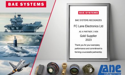 Lane Electronics honoured with a Gold Tier Supplier award from BAE Systems