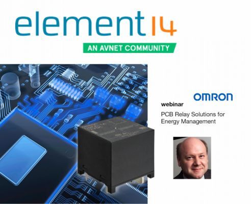 element14 Community and OMRON host webinar on PCB Relay Solutions for Energy Management