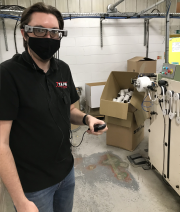 daniel copeland systems manager at jtape during the virtual line walk medium