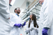 engineers in a laboratory medium