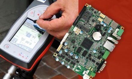 3.5” Embedded board offers 4/5 wire touch screen interface