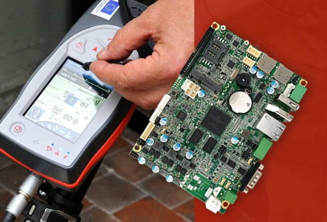 3.5” Embedded board offers 4/5 wire touch screen interface