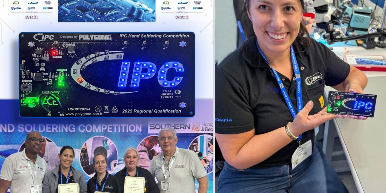 A.R.T. congratulates Justyna Mikolajczyk on five-time  IPC UK Hand Soldering Champion win