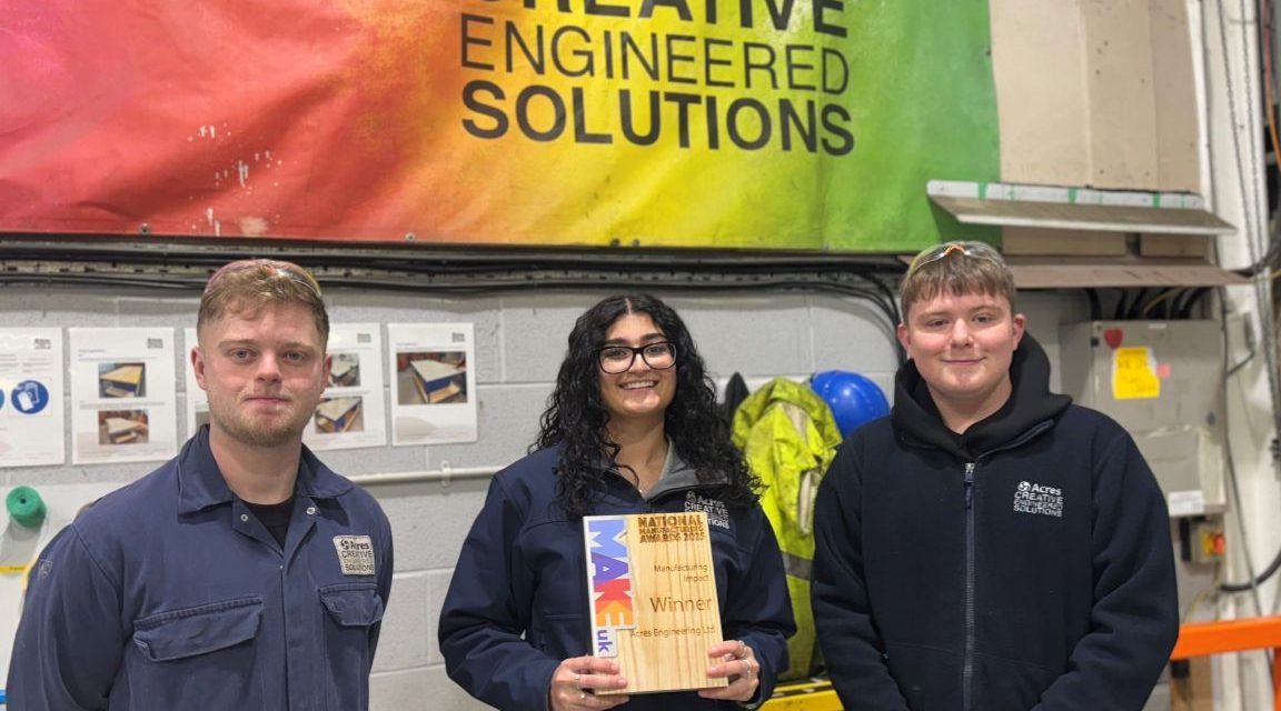 Acres Engineering “sets national benchmark” after winning prestigious national manufacturing award