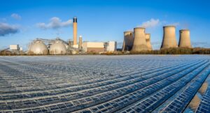 Aerial view of the Drax power plant
