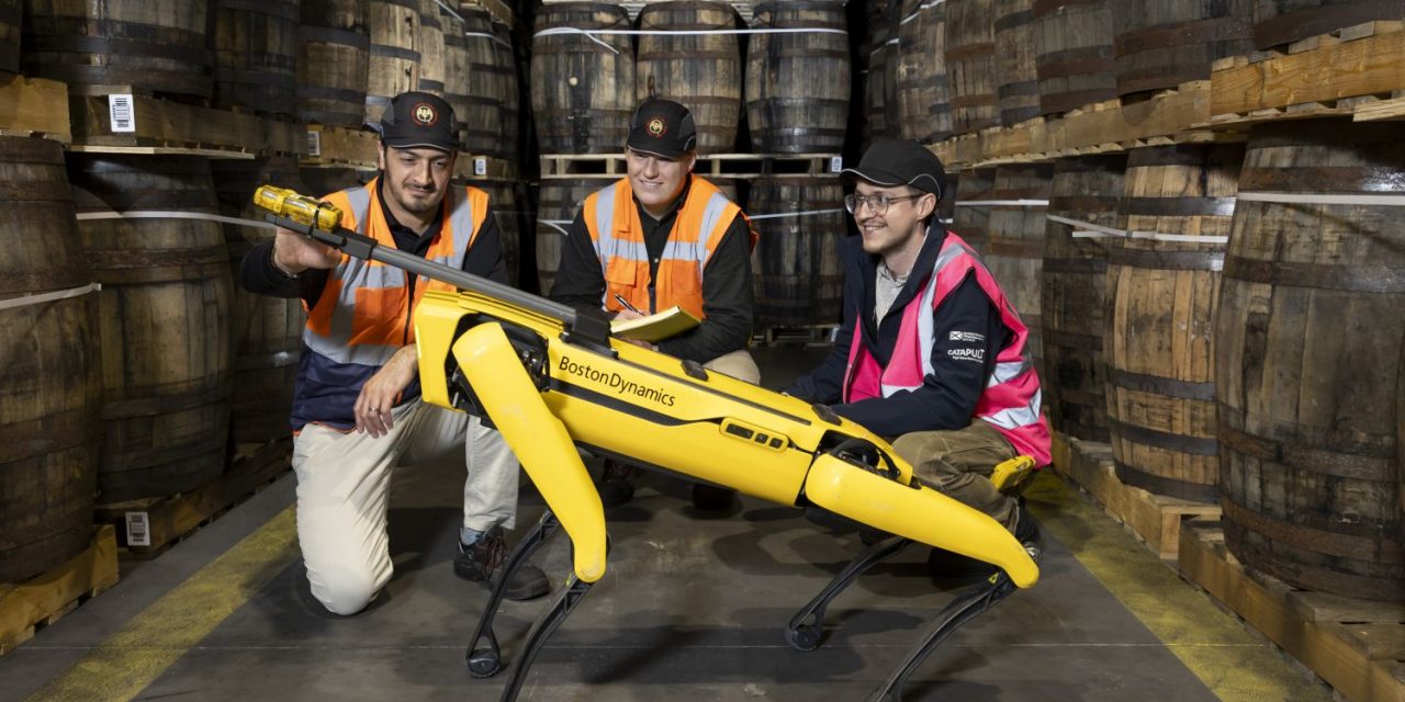Robot dog sniffs out the future of whisky warehousing innovation