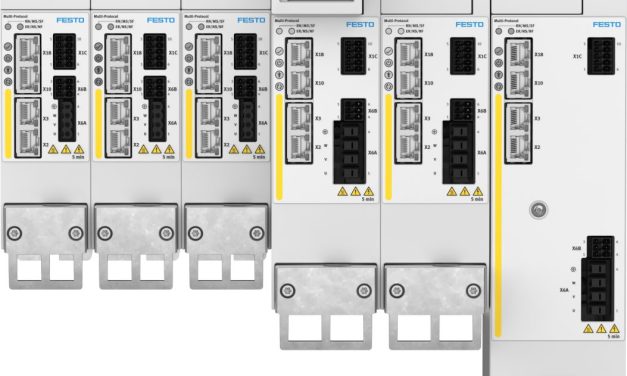Festo’s new CMMT-AS-S3 servo drive combines motion control and extended safety features