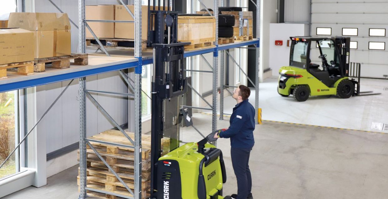 Clark takes lithium-ion high-lift forklifts to the next level