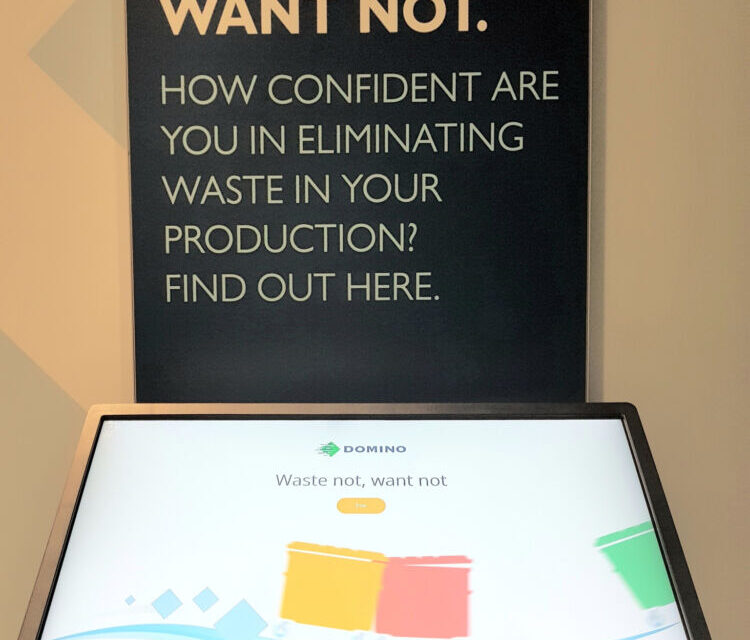 Domino Printing Sciences demonstrates key causes of hidden manufacturing waste at interpack 2023