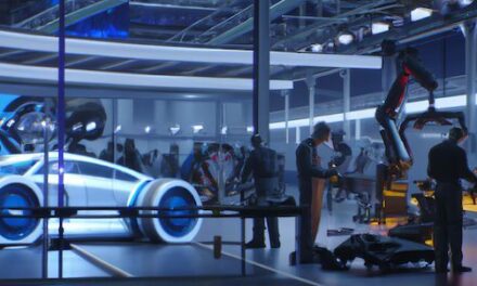 From coboting to V2X: A factory of the future brought to life through AI-generated imagery