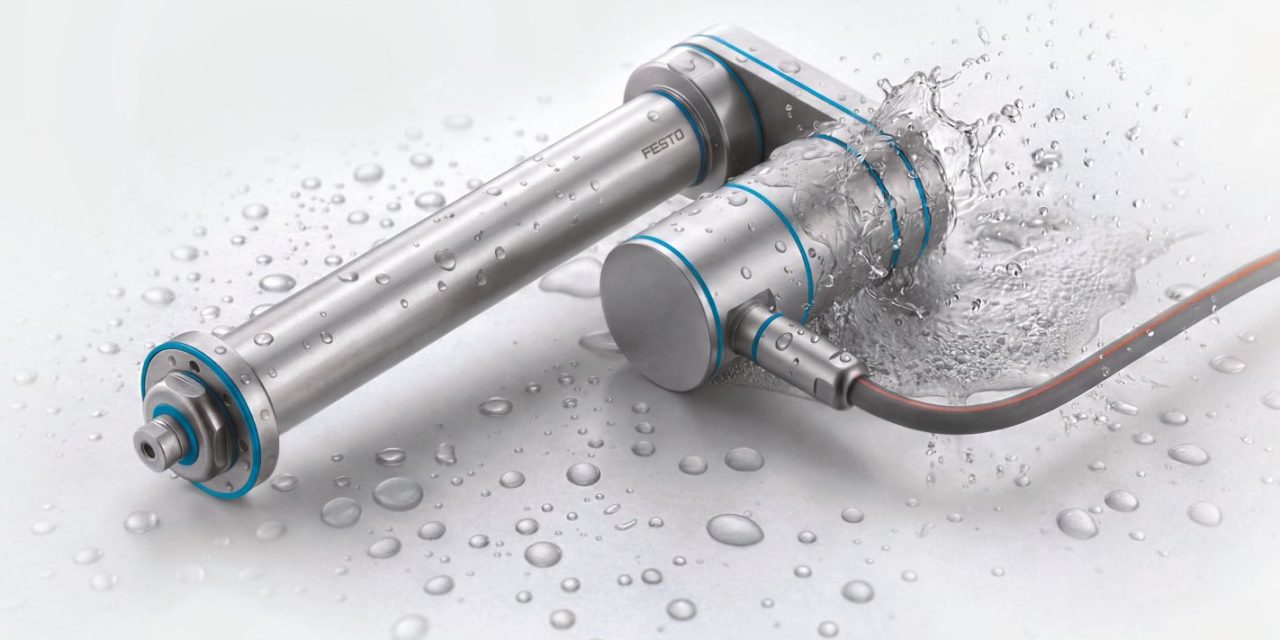 Festo introduces new stainless steel motion series for hygienic and harsh automation applications