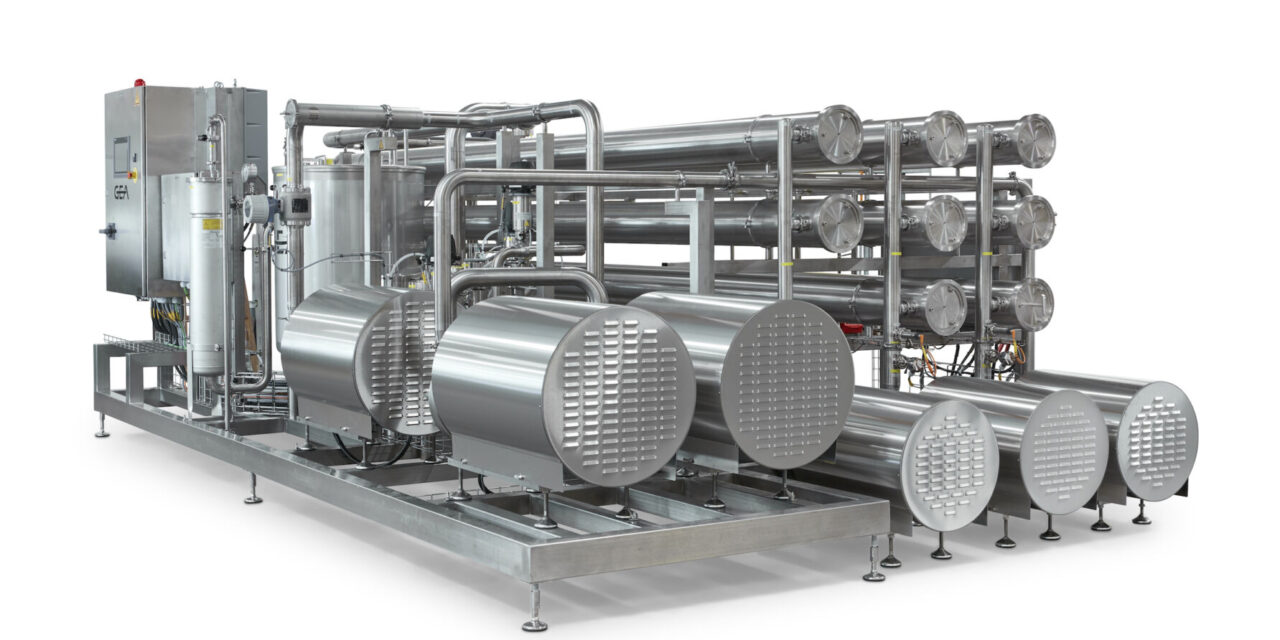 GEA halves water and power consumption for CIP in membrane filtration in the food industry