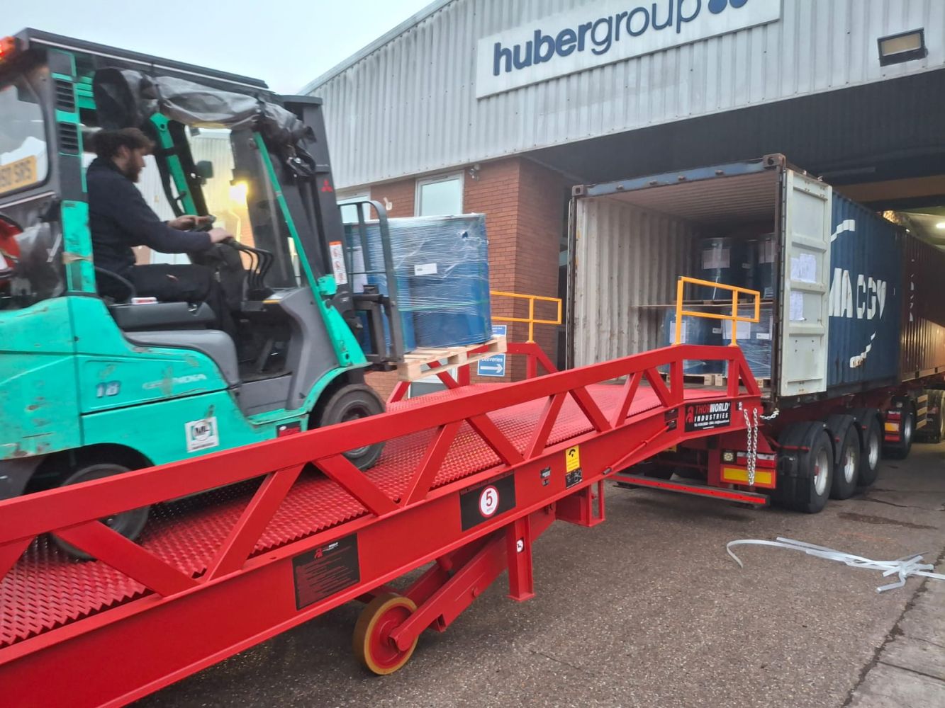 Thorworld ramp helps Hubergroup to streamline its unloading operation ...