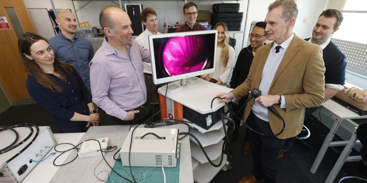 Welsh Secretary David TC Davies commends medical device manufacturers IQ Endoscopes
