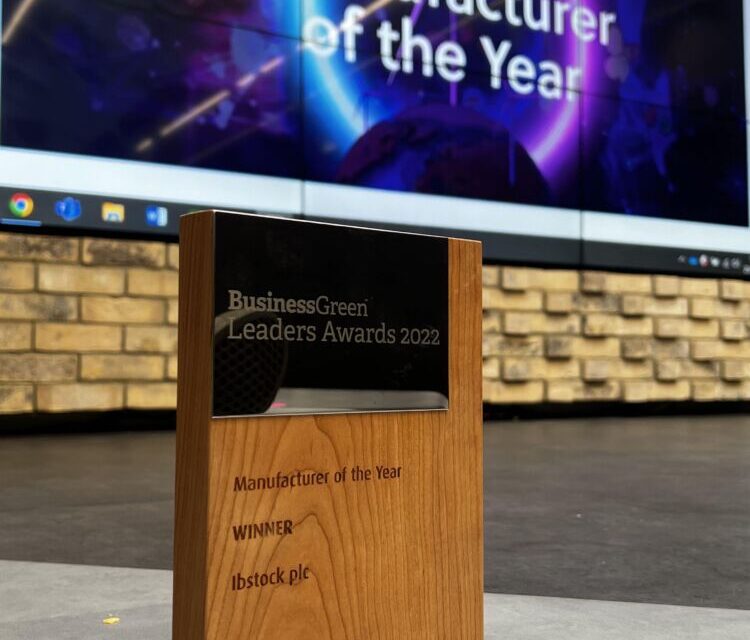 Ibstock plc scoops Manufacturer of the Year award at prestigious BusinessGreen Leaders Awards
