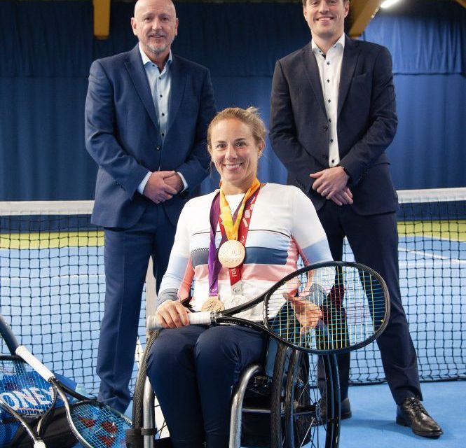 Manufacturing Company Sponsors Paralympian Wheelchair Tennis Star