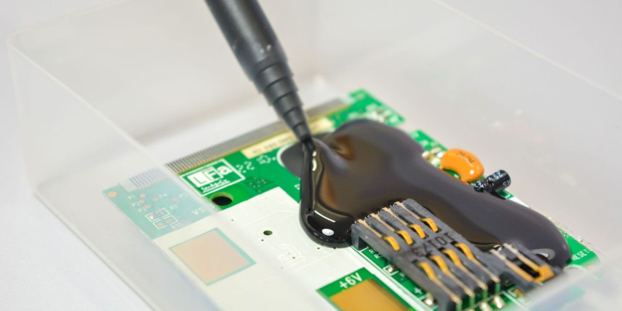 Three worked examples of potting PCB assemblies