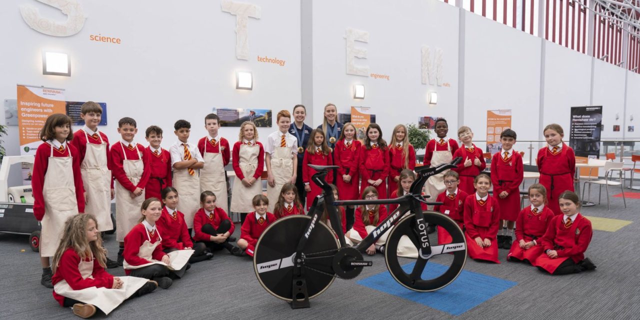 Olympic champions inspire future innovators at Renishaw’s Welsh manufacturing facility