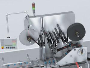 SICK SLT displays unwinding core levels on a thermal printing machine