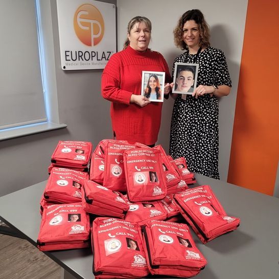Europlaz donates 25 bleed kit lifelines