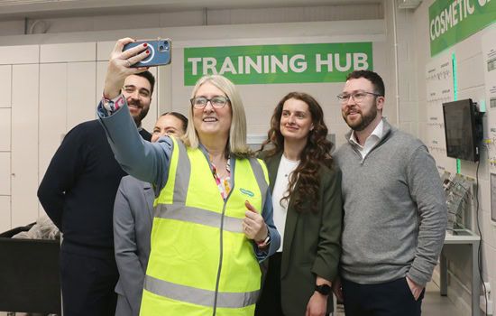Ministerial visit to Specsavers’ manufacturing and distribution sites shines spotlight on apprentices