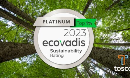 EcoVadis upgrades Tosca’s sustainability rating from Gold to Platinum