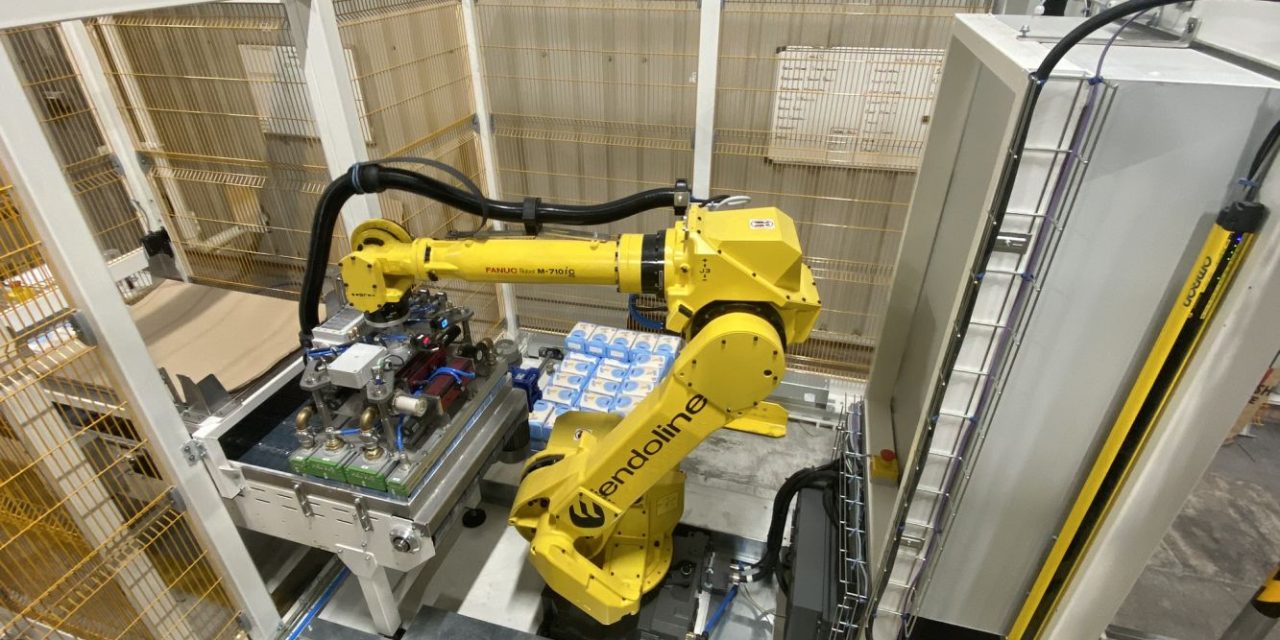 Endoline Robotics replaces palletising system with flexible high-speed automation at leading UK flour mill