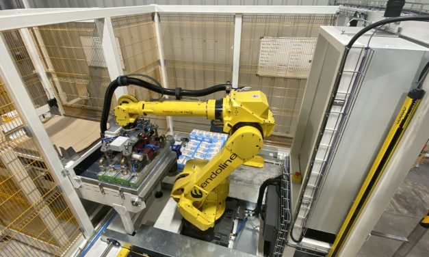 Endoline Robotics replaces palletising system with flexible high-speed automation at leading UK flour mill