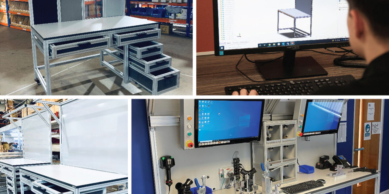 Matara modular aluminium industrial workstations provide adaptable, durable solution