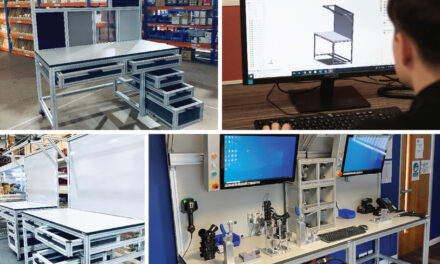 Matara modular aluminium industrial workstations provide adaptable, durable solution