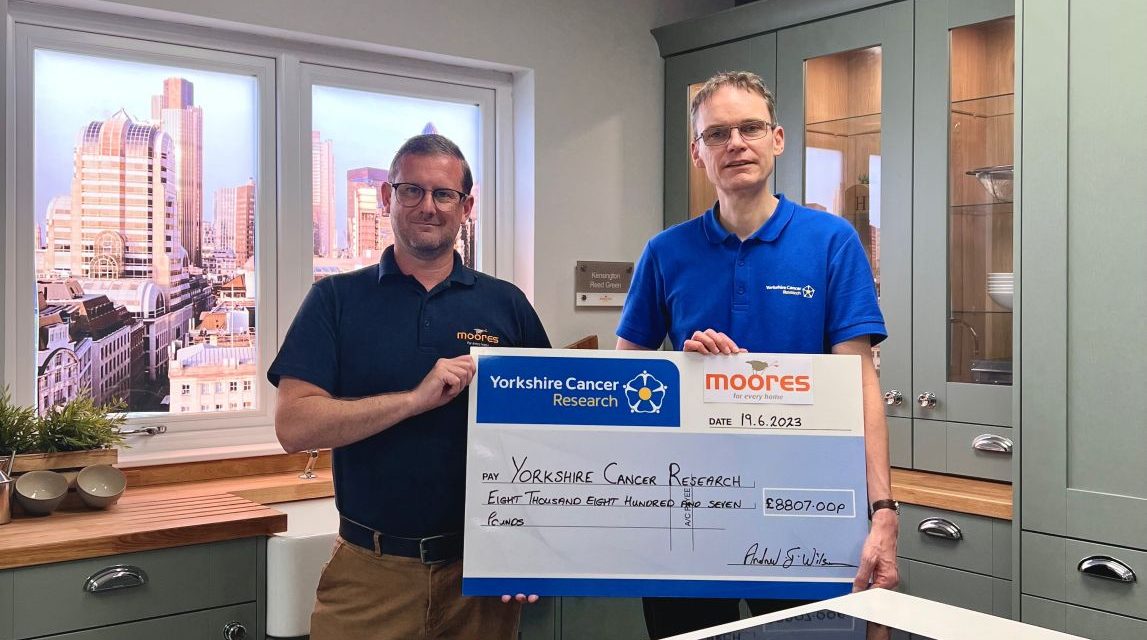 Moores raise over £8,800 for its charity of the year, Yorkshire Cancer Research