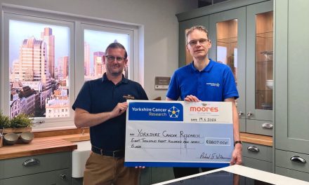 Moores raise over £8,800 for its charity of the year, Yorkshire Cancer Research