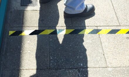 Beaverswood has hazards and restricted area marking safely taped