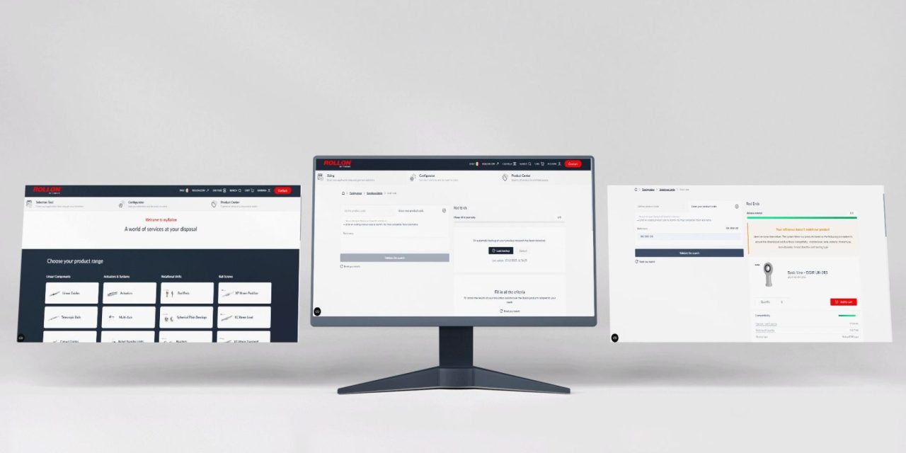 myRollon launches the Interchange Feature to identify compatible solutions within Rollon’s portfolio