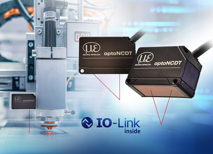 Compact laser triangulation sensor with IO-Link simplifies integration and reduces programming effort